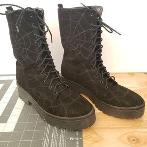 IRON FIST WALKING IN MY WEB HEAVY SOLE BOOTS
